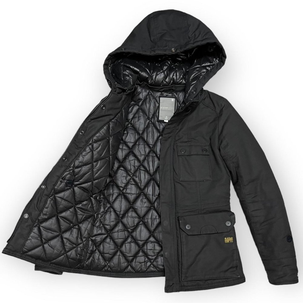 G Star Raw Polar Sandhurst Luxury Streetwear Designer Hooded Jacket - XS